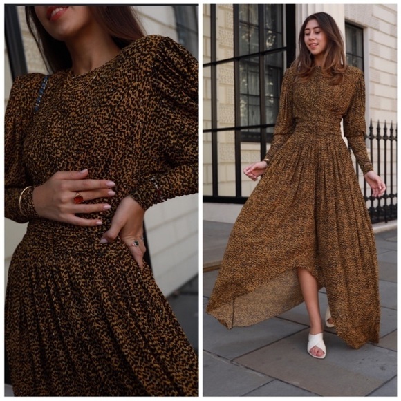Isabel Marant Dresses & Skirts - Isabel Marant Jucienne Robe Maxi Dress Small Gold Black Size 40